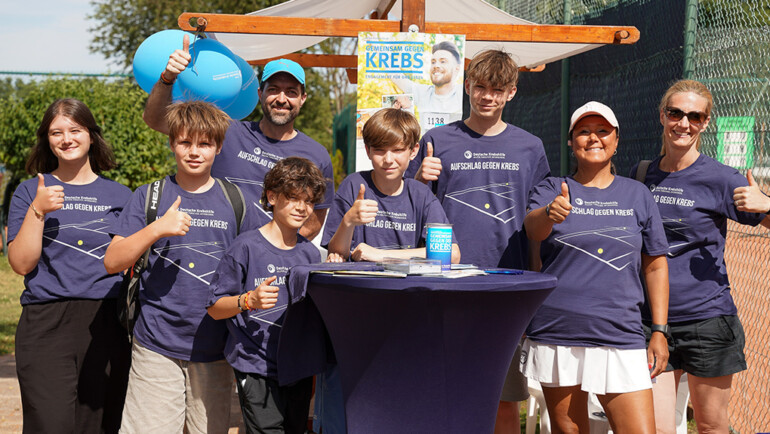 Großer Tennis-Tag, großes Herz