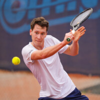 Manolo Arroyo Rosales (Ober-Mörler TC), Tennis Herren 60 Regionalliga Süd-West - Ober-Mörler TC OMTC, Bad Nauheim, Tennisclub Rot-Weiss Bad Nauheim, 13.05.23
